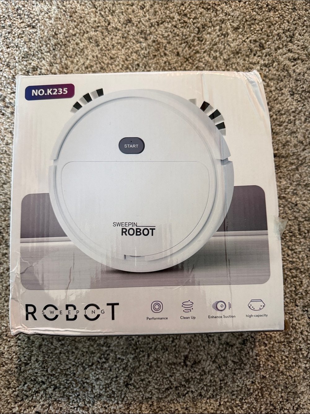 NWT mini white robot vacuum